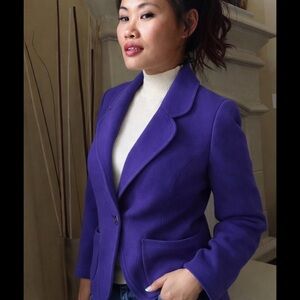 ✨Vintage Emanuel Ungaro Parallèle Purple Blazer✨